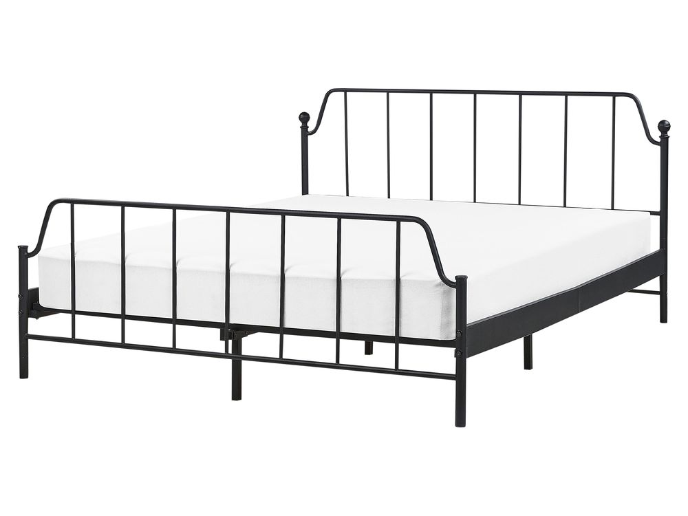 Bed Metal MAURESSAC 160 x 200 cm (EU King Size) Black