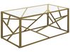 Couchtisch ORLAND Glas Gold
