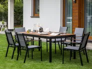 Ausziehbarer Gartentisch TOFANE 198/248 cm 90 cm Braun_928668