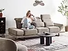 Sofa 3-Sitzer IKAST Stoff Taupe