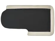 Left-Hand Chaise Longue ALLIER Velvet Beige_892431