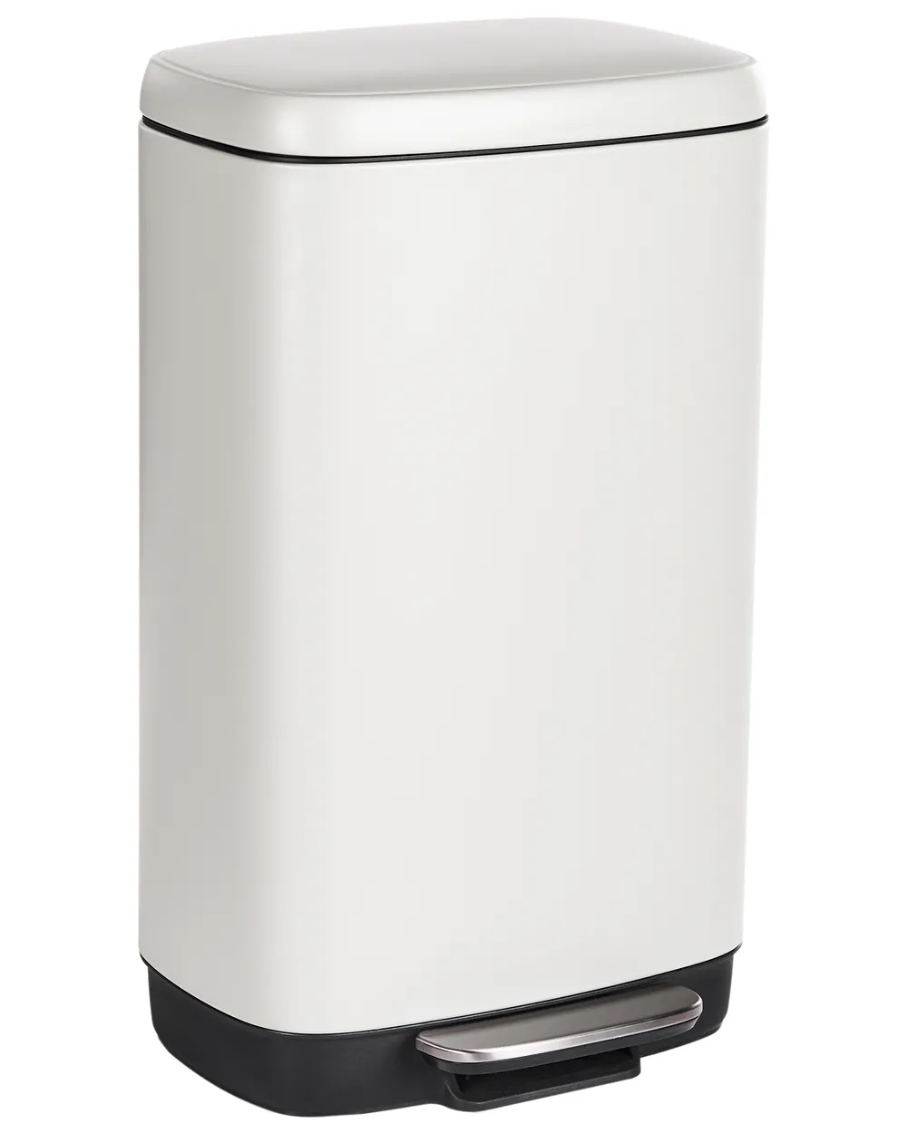 Tretmülleimer 30 L ECOCOLLECT Metall Weiß
