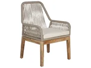 Gartenmöbel Set 4-Sitzer ORISTANO inkl. Kissen Beton Beige_945898