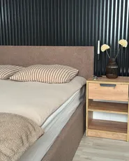 Ottoman Bed ORBEY Boucle Brown 140 x 200 cm (EU Double)_983564