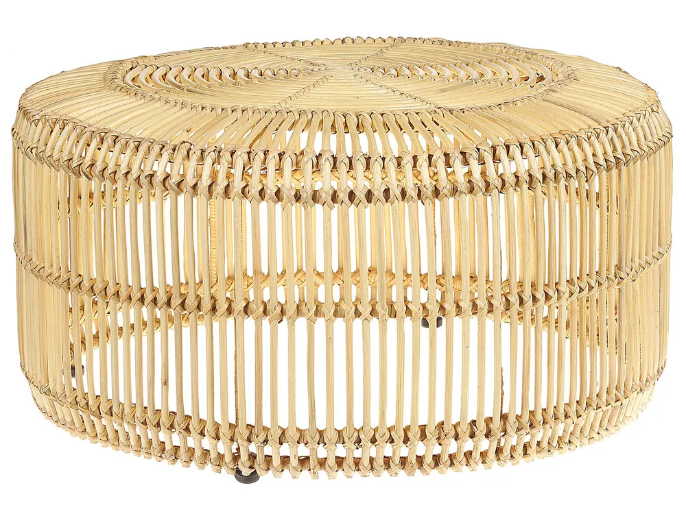 Bistro Set inkl. Kissen FLORENTINE / LIMNI Rattan Beige_793942