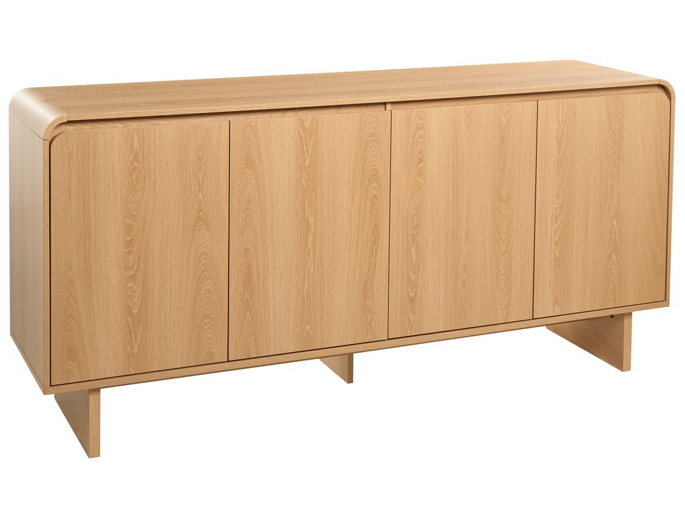 Dressoir met 4 deuren DELORAINE Lichtbruin