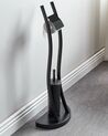 Toilettenpapierhalter mit Bürste SOACHA Metall Schwarz
