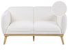Sofa 2-Sitzer LJUNG Bouclé Weiß