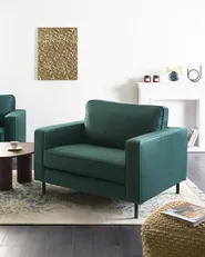 Sessel SAVALEN Samtstoff Dunkelgrün_964512