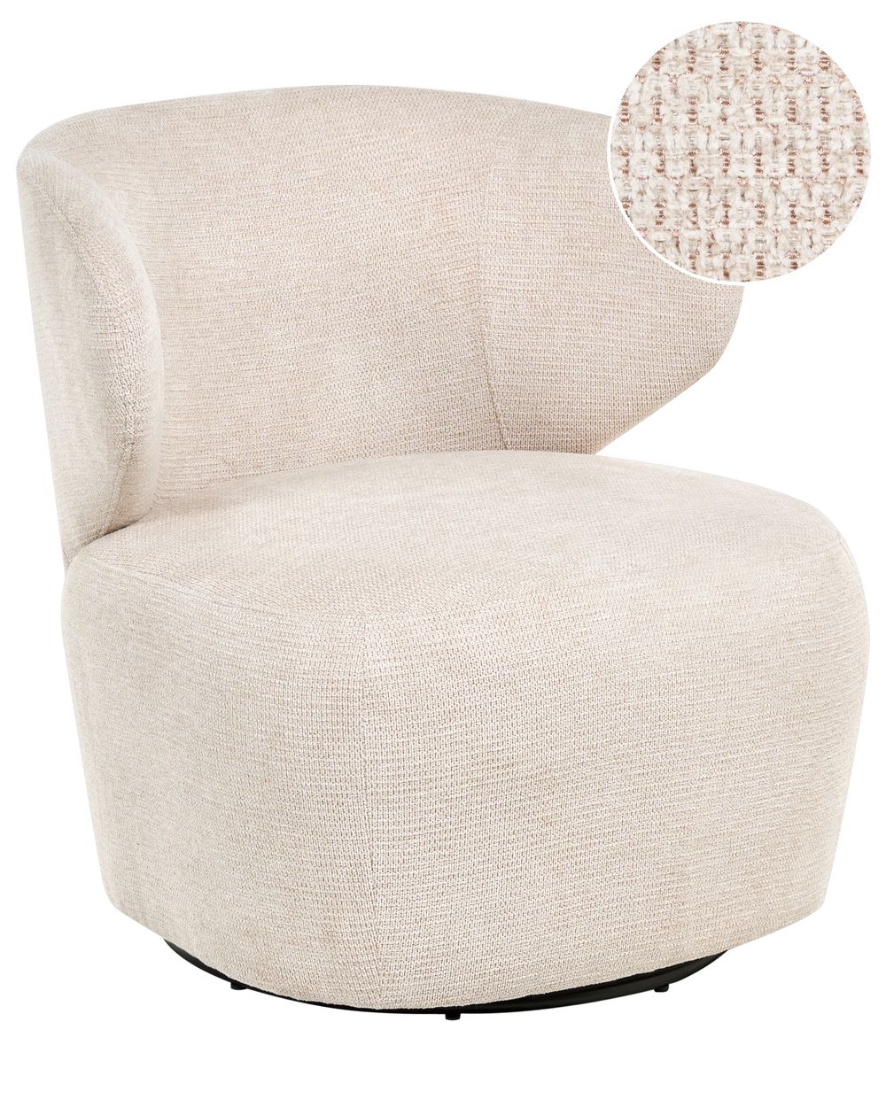 Drehsessel ALVDAL Stoff Beige
