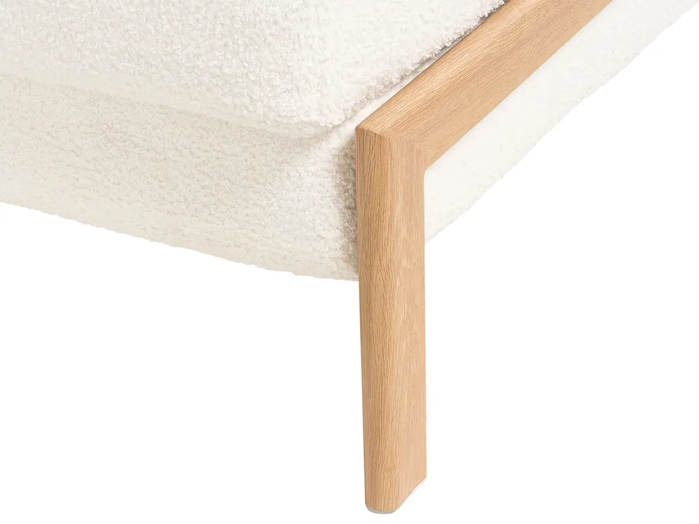 Living Room Set 3 Seater EDLAND with Bench Boucle White_1041135