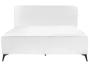 Bett mit Lattenrost Bouclé VALOGNES 160 x 200 cm Cremeweiß_930560