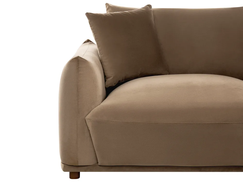 Sofa 3 Seater JUBEK Velvet Brown_1074503