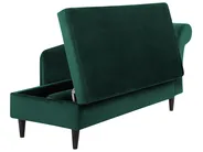 Right-Hand Chaise Longue LUIRO with Storage Velvet Dark Green_772133