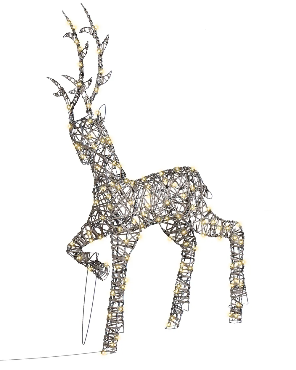 Outdoor Decoration LED HUSAVIK 140 cm Reindeer Silver_950488