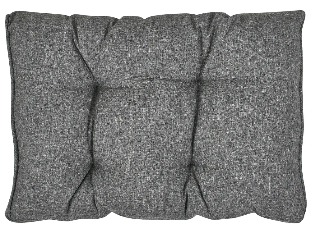 Lounge Set mit Tisch 8-Sitzer VITERBO inkl. Kissen Polyrattan Grau_704755