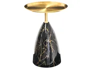 Beistelltisch STORM Metall Marmor Optik / Gold_1006725