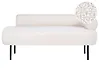 Rechtsseitige Chaiselongue MIRMANDE Bouclé Cremeweiß