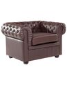 Sessel CHESTERFIELD Echtleder Braun
