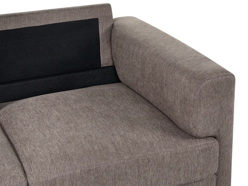 Sofa 3-Sitzer LOUSTO Stoff Braun_1044027