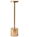 Kabellose LED Tischlampe LIZANDRO mit Dimmer Metall Gold
