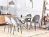 Esstisch MARAMO Silber 120 cm 70 cm Sicherheitsglas