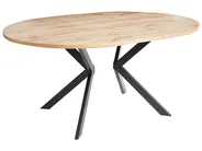 Extending Dining Table CARLEA Light Brown 120/160 cm 120 cm_975585