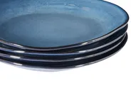 Tafelservice 16-teilig HAWTHORN Steinzeug Blau_957383
