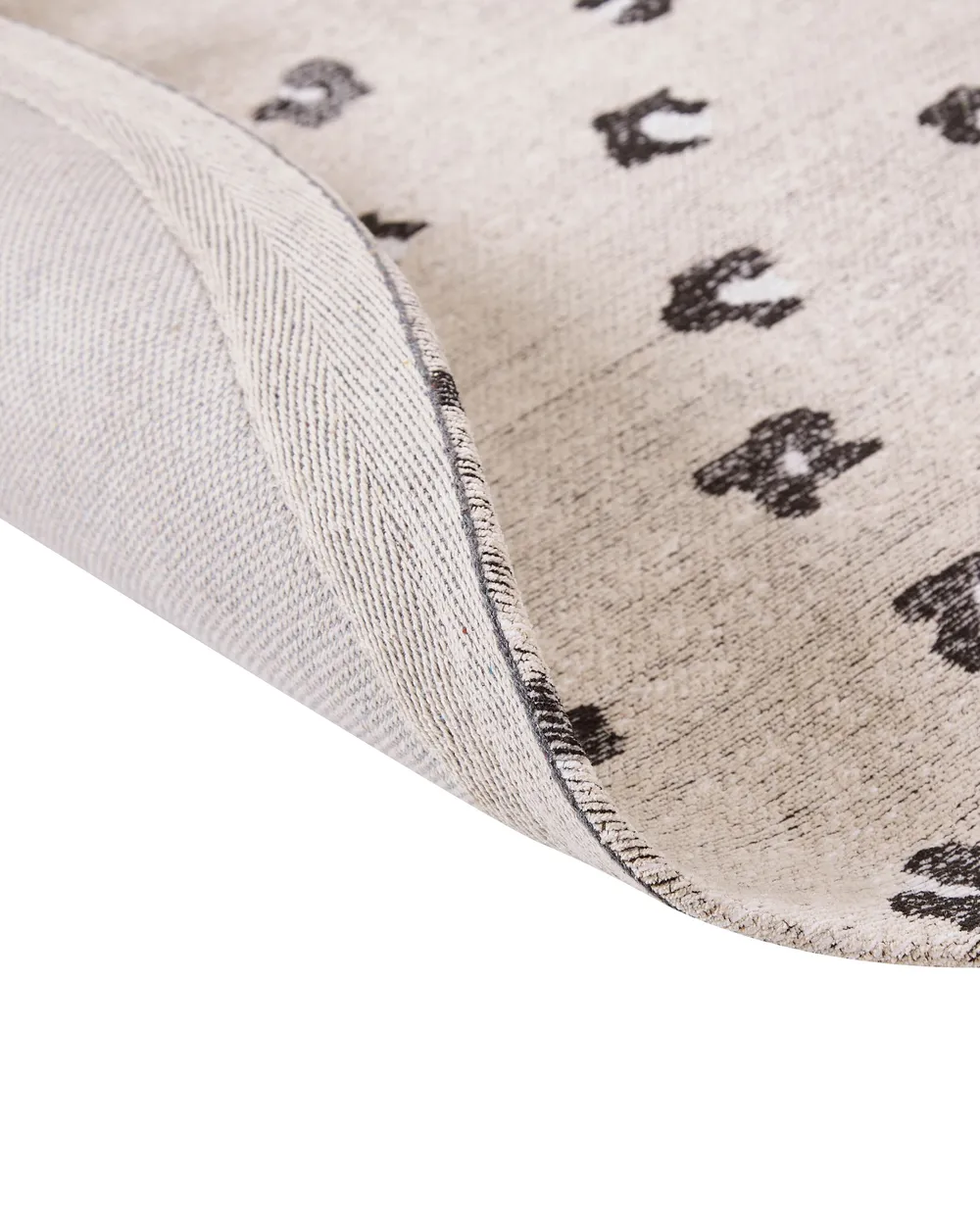 Teppich AFIS Beige ø 140 cm Baumwolle_853991