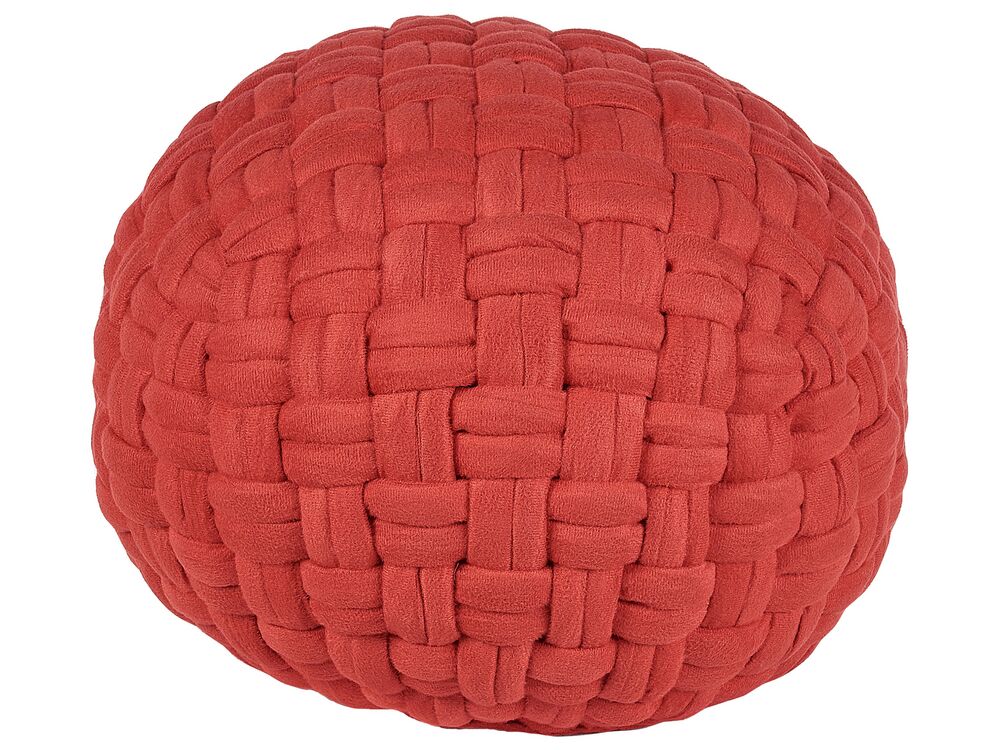 Pouf HOPA Samtstoff Rot