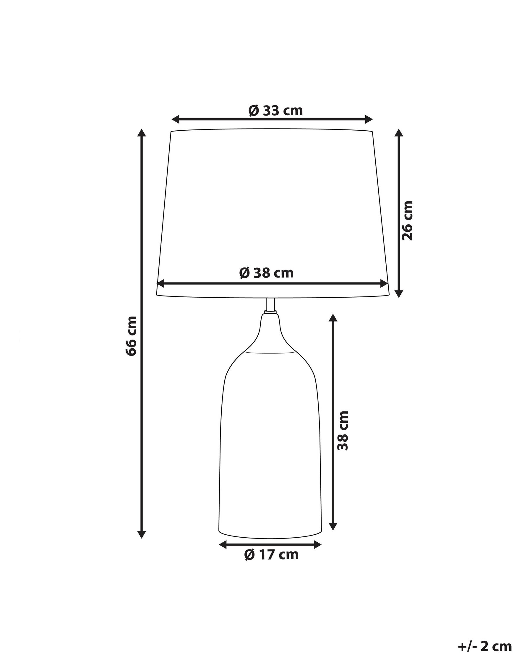 Tischlampe GEORGINA Keramik Blau_822457