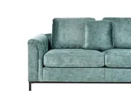 Corner Sofa 5 Seater OSLO with Ottoman Velvet Teal Left Hand_964669