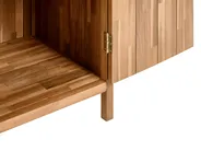 Outdoor-Küchenschrank mit Spüle VENOSA Braun / Silber Akazienholz_984591