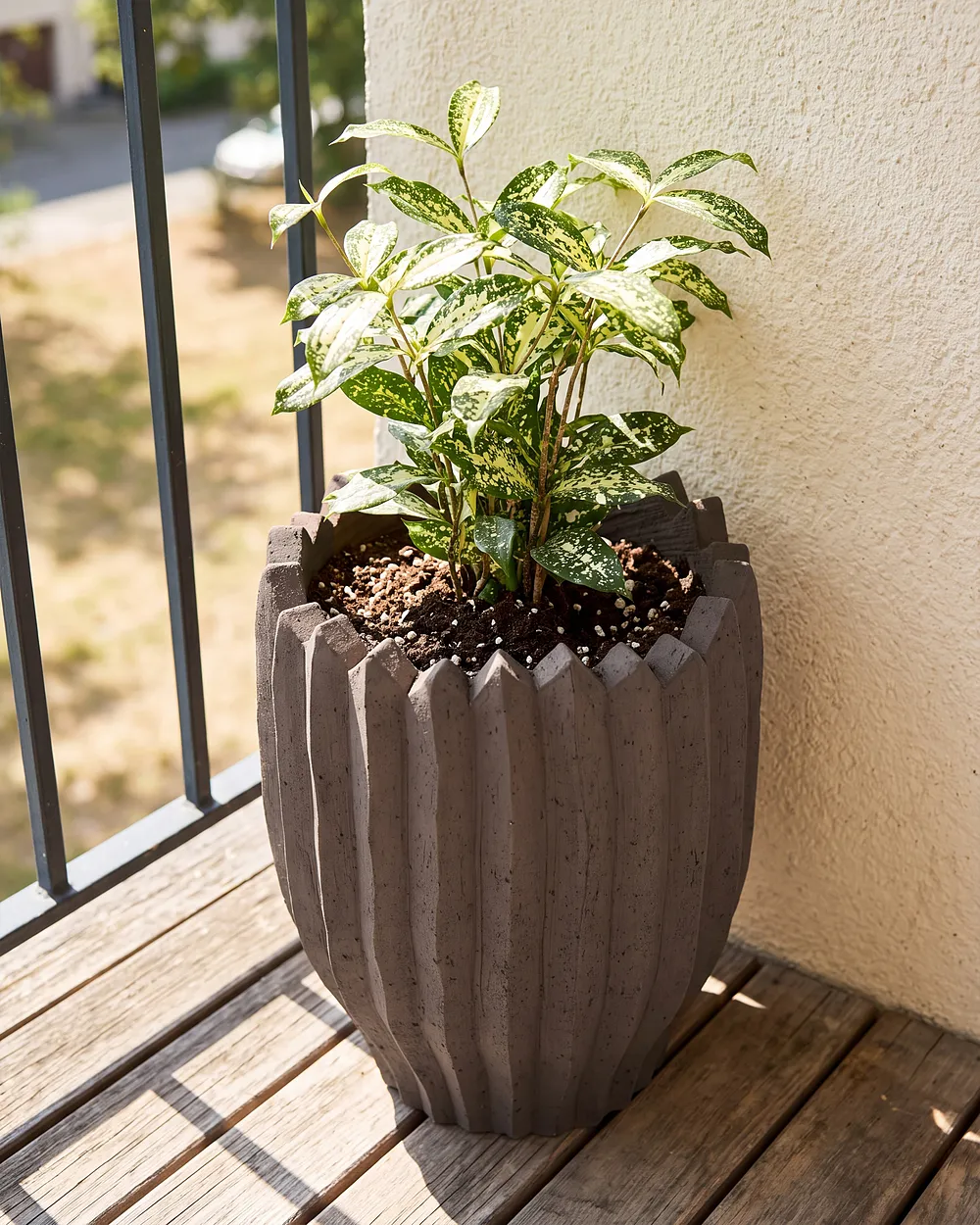 Bloempot ATTERSEE 33 cm Donkerbruin_1161151
