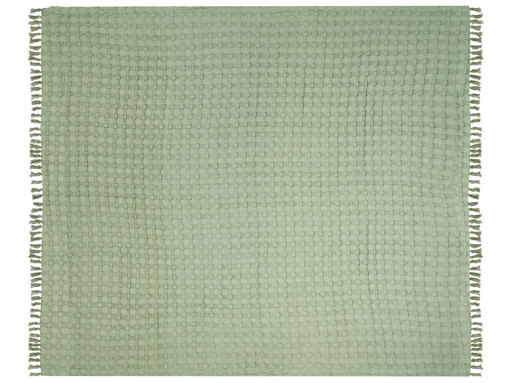 Tagesdecke BERE Baumwolle 220 x 240 cm Grün_1041183