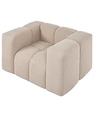 Fauteuil ANTOLA Bouclé Beige_1161546