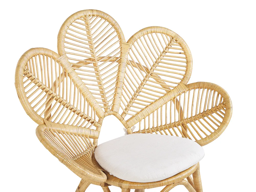 Bistro Set inkl. Kissen FLORENTINE / LIMNI Rattan Beige_793939