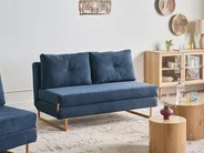 Sofa Set 6-Sitzer JERSLEV Stoff Blau_1013757