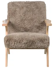 Armchair KISA Faux Fur Taupe_1019289