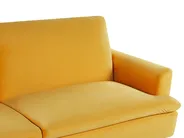Sofa Bed 3 Seater VETTRE Velvet Yellow_787929
