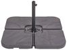Sonnenschirmfuß CARIA Quadratisch Schwarz 9 kg