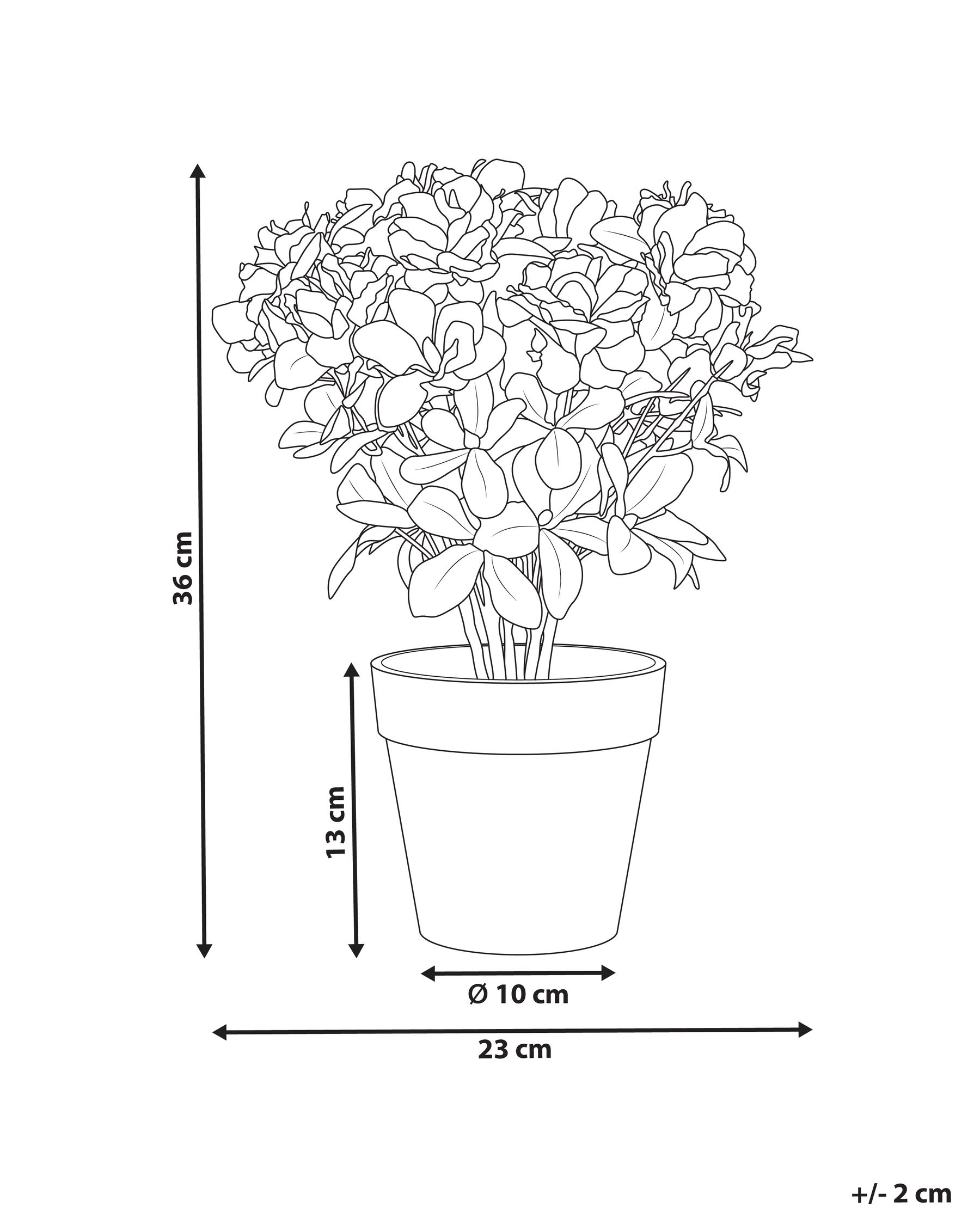 Kunstpflanze NOVELLA 36 cm Rosa_994375
