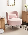 Sessel OTSBY Bouclé Pastellrosa