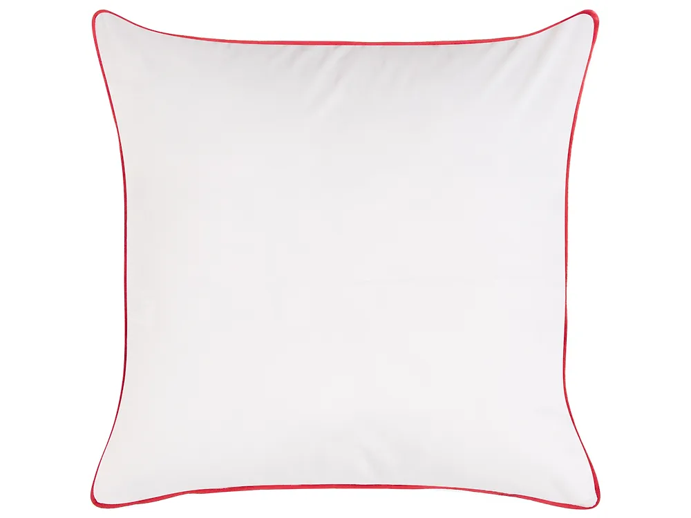 Set van 3 sierkussens XAVIA 30 x 50 cm 45 x 45 cm Wit kerstmotief_1164611