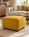 Pouf CONRAD Baumwolle Gelb