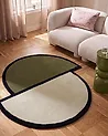 Teppich SAKARO Dunkelgrün ø 160 cm Wolle