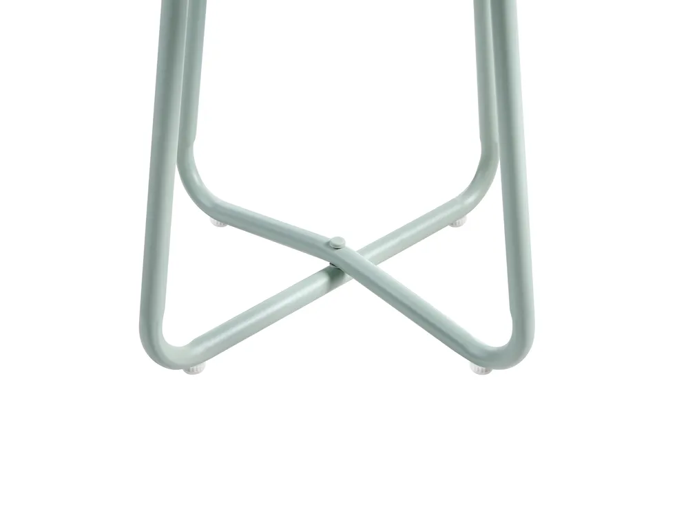 Lounge Set mit Tisch 2-Sitzer PASTO Metall Mintgrün_1057510