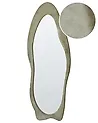 Wandspiegel REIGNY 57 cm 160 cm Samtstoff Olivgrün