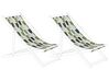 Ersatzstoff für Sonnenliege 2er Set ANZIO/AVELLINO 113 x 44 cm Grün