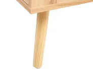 Kommode mit 4 Schubladen PEROTE Rattan Hellbraun_841319